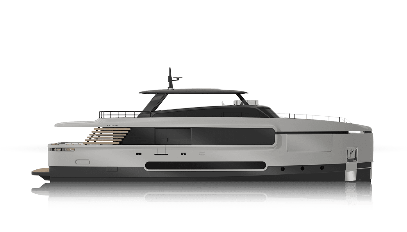 Render 3D Azimut Magellano 27M